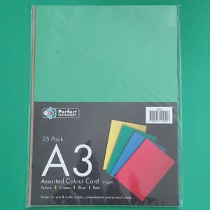 A3 Card 5 Colours 25pk