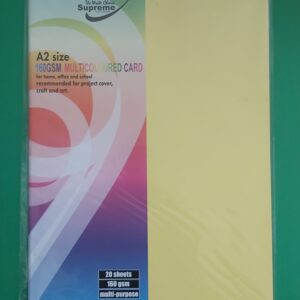 A2 Card 5 Colours 25pk