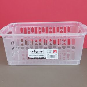 Plastic Tidy Basket 3 pk - Internal Dimensions - L 23cm x W 14.5cm H 10.5cm