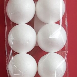 70mm Polystyrene Balls 10pk