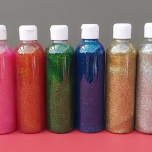 Paint Glitter 300ml 6pk  assd