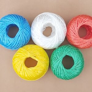 Poly Twine Assd Colours 5pk