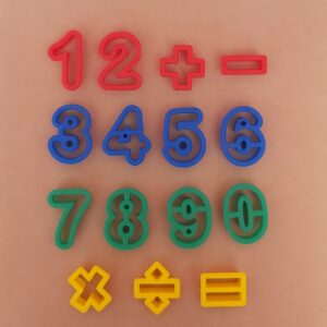 Dough Cutters Numbers & Symbols 15 pack