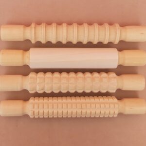 Wooden Rolling Pins 4pk  Assd