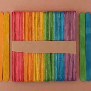 Lolly Sticks 100pk Assd Colours