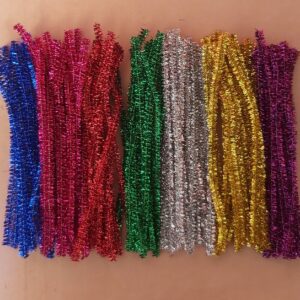 Tinsel Pipe Cleaners 150mm 100pk