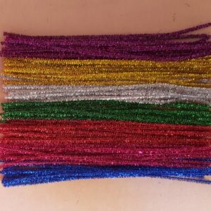 Tinsel Pipe Cleaners 300mm 100pk