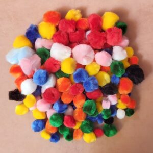 Pom Poms Assd Sizes100pk