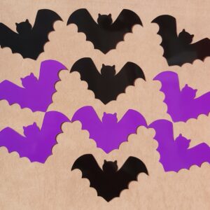 Halloween Bats Glossy Card 10pk