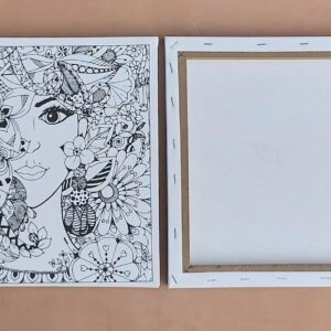 Colour Your Own Canvas Face 30cm x 30cm