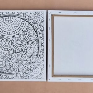 Colour Your Own Canvas Mandala 30cm x 30cm