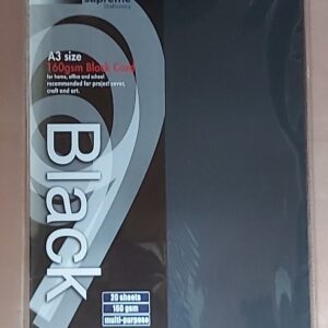 A3 Black Card 20pk