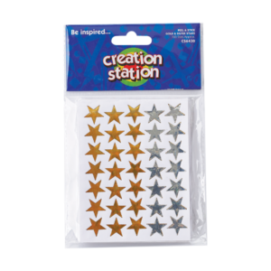 Stars Peel & Stick - Gold & Silver 700pk