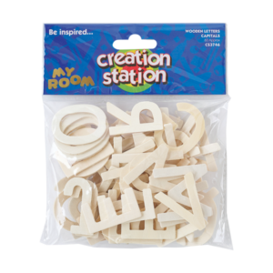 Wooden Letters Capitals, Sassoon Primary Infant Font