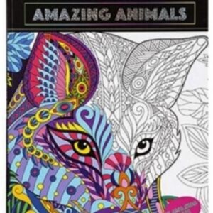 Colour Therapy Book - Amazing Animals 48 Pages
